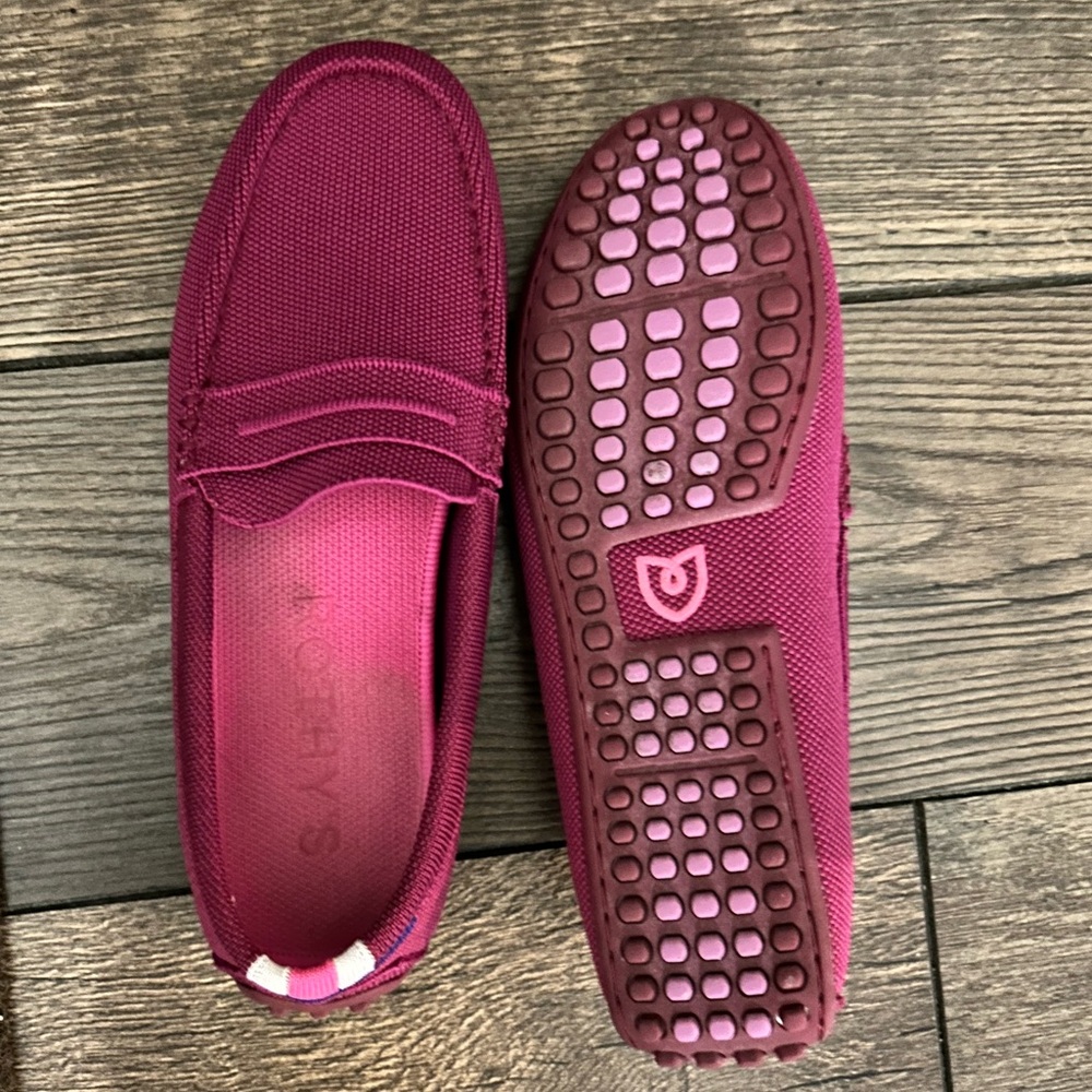 Rothy's The Daily Driver Raspberry Loafers - Picture 4 of 5